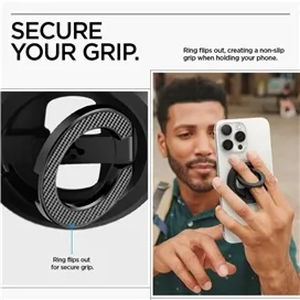 حلقه نگهدارنده و استند مگ‌سیف اسپیگن مدل (MagFit) Spigen O-Mag Ring Phone Holder