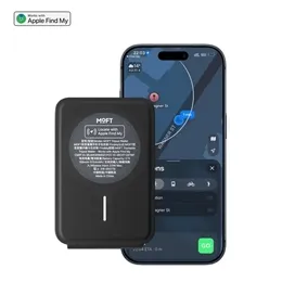 جاکارتی مگ‌سیف و استند سه‌پایه مافت با قابلیت ردیابی | MOFT MagSafe Trackable Tripod Wallet Stand