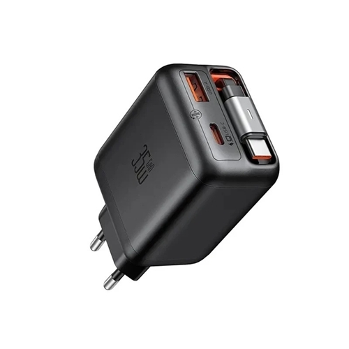 آداپتور دو پورت 35 وات مک دودو مدل FreeGO CH-1280 با کابل جمع‌شونده تایپ سی