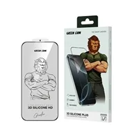 گلس آیفون 17 گرین لاین Green Lion 3D Silicone Plus Iphone 16 GN3DSIL17PCL