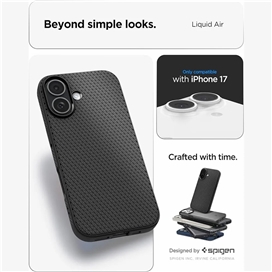 قاب برند اسپیگن مدل Liquid Air مناسب برای Apple iPhone 17