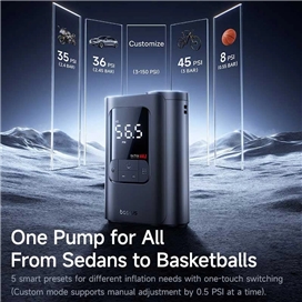 پمپ باد 110 وات سیمی بیسوس Baseus GoTrip VA1 Super Mini Kompresor 22-Cylinder C0119700