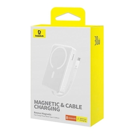 پاروبانک وایرلس 10000 با کابل تایپ سی بیسوس Baseus Magnetic Power Bank PPCXM10T