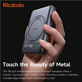پاوربانک وایرلس مگنتی 10000 مک دودو Mcdodo Meta Ultra-Thin Magnetic Power Bank MC-8371