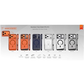 قاب برند کجسا مدل Kajsa Aluminum Trans With Magsafe آیفون مناسب برای Apple iPhone 17 Pro Max