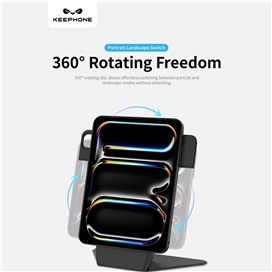 قاب آیپد برند کی فون مدل Keephone Bellen 5Viewing Modes Anti-scratch Eco-Leather مناسب برای Ipad pro 11 (2024-2025)