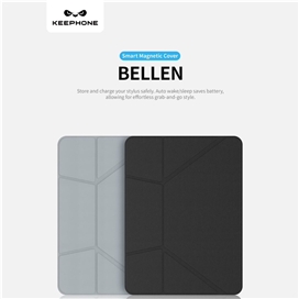 قاب آیپد برند کی فون مدل Keephone Bellen 5Viewing Modes Anti-scratch Eco-Leather مناسب برای Ipad pro 11 (2024-2025)