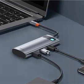 هاب تایپ سی 7 پورت بیسوس Baseus Metal Gleam Series Hub BS-OH146A B00030708811-01