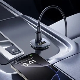 شارژر فندکی دو پورت 30 وات بیسوس Baseus GoTrip DP1 Car Charger BS-C15C1