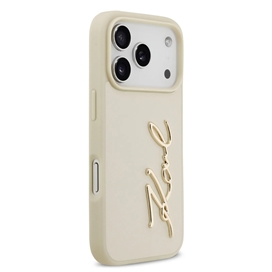 قاب کارل لاگرفلد Karl Lagerfeld نوشته برجسته مناسب برای Apple iPhone 17 Pro Max