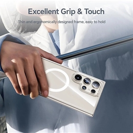 قاب بلوئو مدل Blueo Crystal Drop Resistance Stand 360° Magsafe Case مناسب برای Samsung Galaxy S26 Ultra