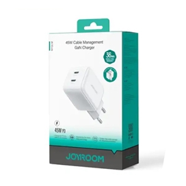 آداپتور دو پورت 45 وات با کابل تایپ سی جویروم Joyroom JR-TCL05