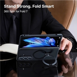 قاب سیلیکونی گوشی توراس مدل 360 spin stand مناسب Galaxy Z Fold 7