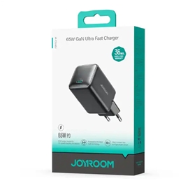 آداپتور شارژ تایپ سی 65 وات جویروم Joyroom GaN Ultra Fast Charging Adapter JR-TCG18EU