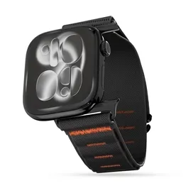 بند اپل واچ برند لولو مدل  Levelo York Nylon watch Strap مناسب برای 44-45-46-49 mm