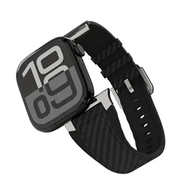 بند اپل واچ برند لولو Levelo Toray silicone & Leather Strap مناسب برای 44-45-46-49 mm