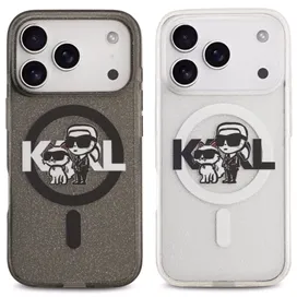 قاب برند کارل لاگرفلد مدل Karl Lagerfeld شماره 8 Iphone مناسب برای Apple iPhone 17 Pro