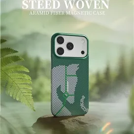 قاب برند بلوئو مدل Blueo Steed Woven Aramid Fiber Magnetic Case مناسب برای Apple iPhone 17 Pro Max