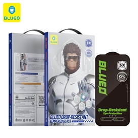 گلس محافظ صفحه برند بلوئو مدل Blueo Drop-Resistant Tempered Eye Protection Glass مناسب برای Apple iPhone 16 Pro
