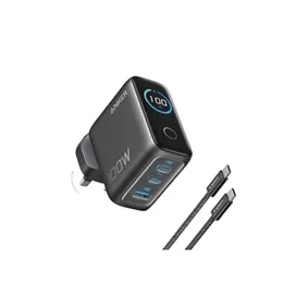 اداپتور 100 وات انکر مدل Anker Charger 3 Port 100W GaN II Fast Charging B121B