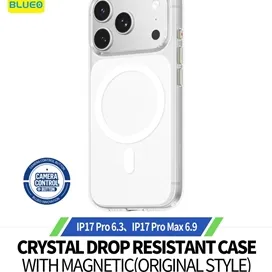 قاب بلو کریستالی مدل Blueo Crystal Clear Pro Drop Resistant Case With Magnetic (original Style) مناسب برای Apple iPhone 17 Air
