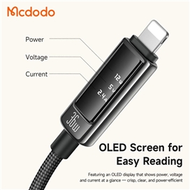 کابل شارژ تایپ سی به لایتینینگ 36W مک دودو Mcdodo Cab Vision 36W 1.2m CA-8880