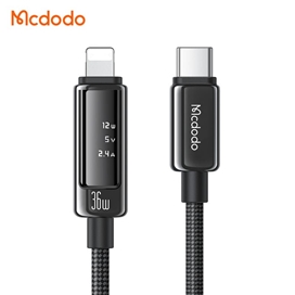 کابل شارژ تایپ سی به لایتینینگ 36W مک دودو Mcdodo Cab Vision 36W 1.2m CA-8880
