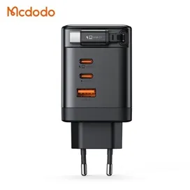 آداپتور شارژ 4 پورت 100W مکدودو با کابل جمع شونده Mcdodo GaN Charger 100W ch-847