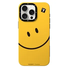 قاب YOUNGKIT یانگکیت Small Yellow Sunshine Smiling Eyes Magsafe Series مناسب برای Apple iPhone 15 Pro Max