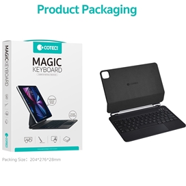 کیبورد کیس مگنتی iPad Pro 11 2018 2020 2022 کوتسی Coteci Magic Keyboard 64018