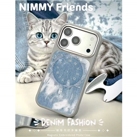 قاب برند نیمی مدل Nimmy Magnetic Denim Fashion Series مناسب برای Apple iPhone 17 Pro