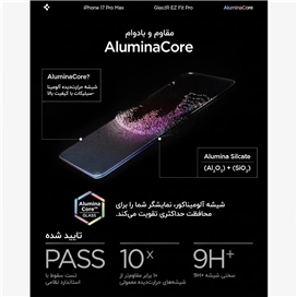 گلس اسپیگن (پک 2 عددی) مدل Glas.tR EZ Fit Pro برای iPhone 18 Pro / 17 Pro