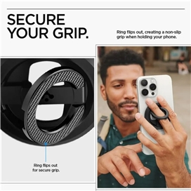 حلقه نگهدارنده و استند مگ‌سیف اسپیگن مدل (MagFit) Spigen O-Mag Ring Phone Holder