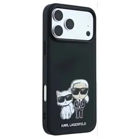 قاب کارل لاگرفلد Karl Lagerfel Smooth MagSafe PU Karl & Choupette Bodies Sketch مناسب برای Apple iPhone 17 Pro Max