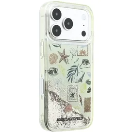قاب کارل لاگرفلد Karl Lagerfel Liquid Glitter Beach & Sand مناسب برای Apple iPhone 17 Pro Max