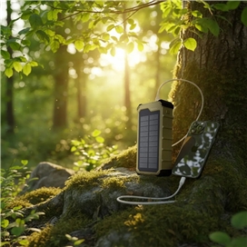 پاوربانک خورشیدی 10000 پاورولوژی Powerology Solara PPBCHA100KH توان 22.5 وات