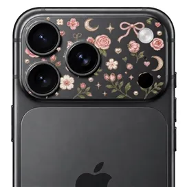 محافظ دور لنز طرح گل برند بلو مدل Blueo Invisible Shock-Resistant Lens Protection مناسب برای  Apple iPhone 17 Pro Max