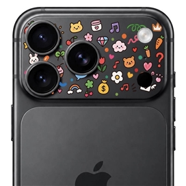 محافظ دور لنز طرح Colorful برند بلو مدل Blueo Invisible Shock-Resistant Lens Protection مناسب برای Apple iPhone 18 Pro