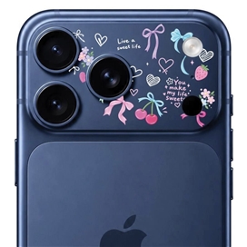 محافظ دور لنز طرح پاپیون برند بلو مدل Blueo Invisible Shock-Resistant Lens Protection مناسب برای Apple iPhone 18 Pro