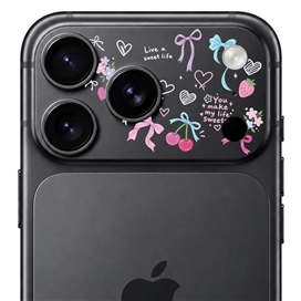 محافظ دور لنز طرح پاپیون برند بلو مدل Blueo Invisible Shock-Resistant Lens Protection مناسب برای Apple iPhone 17 Pro Max