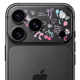 محافظ دور لنز طرح پاپیون برند بلو مدل Blueo Invisible Shock-Resistant Lens Protection مناسب برای Apple iPhone 17 Pro Max
