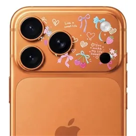 محافظ دور لنز طرح پاپیون برند بلو مدل Blueo Invisible Shock-Resistant Lens Protection مناسب برای Apple iPhone 17 Pro Max