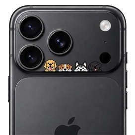 محافظ دور لنز طرح سگ ها برند بلو مدل Blueo Invisible Shock-Resistant Lens Protection مناسب برای Apple iPhone 18 Pro
