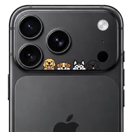 محافظ دور لنز طرح سگ ها برند بلو مدل Blueo Invisible Shock-Resistant Lens Protection مناسب برای Apple iPhone 17 Pro Max