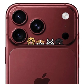 محافظ دور لنز طرح سگ ها برند بلو مدل Blueo Invisible Shock-Resistant Lens Protection مناسب برای Apple iPhone 17 Pro Max