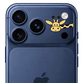 محافظ دور لنز طرح زرافه برند بلو مدل Blueo Invisible Shock-Resistant Lens Protection مناسب برای Apple iPhone 17 Pro Max