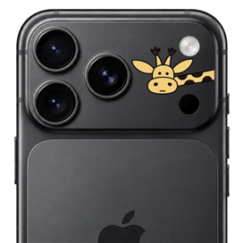 محافظ دور لنز طرح زرافه برند بلو مدل Blueo Invisible Shock-Resistant Lens Protection مناسب برای Apple iPhone 17 Pro Max