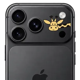 محافظ دور لنز طرح زرافه برند بلو مدل Blueo Invisible Shock-Resistant Lens Protection مناسب برای Apple iPhone 17 Pro Max