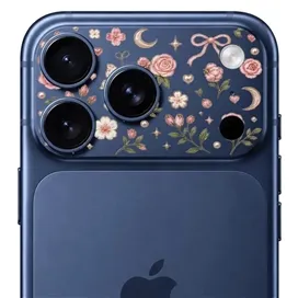 محافظ دور لنز طرح گل برند بلو مدل Blueo Invisible Shock-Resistant Lens Protection مناسب برای Apple iPhone 17 Pro Max