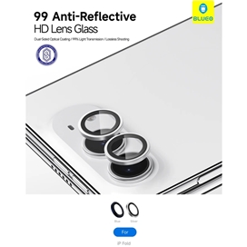 رینگ محافظ لنز بلو تیتانیوم ضد انعکاس نور Blueo 99Anti-Reflective PVD Titanium Alloy Lens Glass مناسب برای Apple iPhone 18 Pro